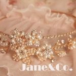 歐美珍珠花髮箍